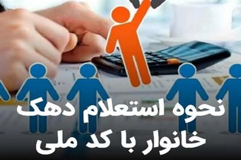 نحوه استعلام دهک بندی یارانه با کد ملی دهک بندی یارانه با کد ملی