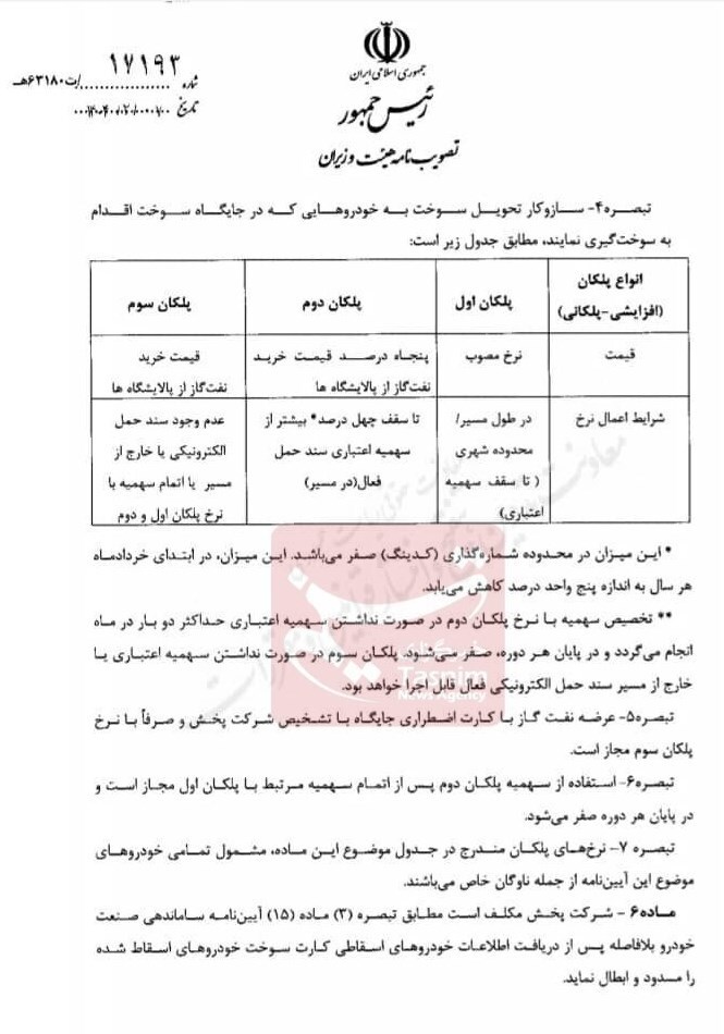 گازوئیل سه نرخی میشود گازوئیل سه نرخی میشود