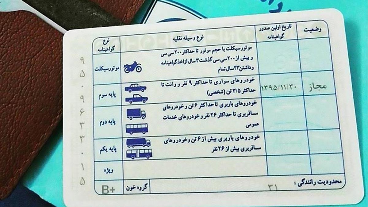 هزینه ثبت نام گواهینامه رانندگی ۱۴۰۴ هزینه ثبت نام گواهینامه رانندگی ۱۴۰۴