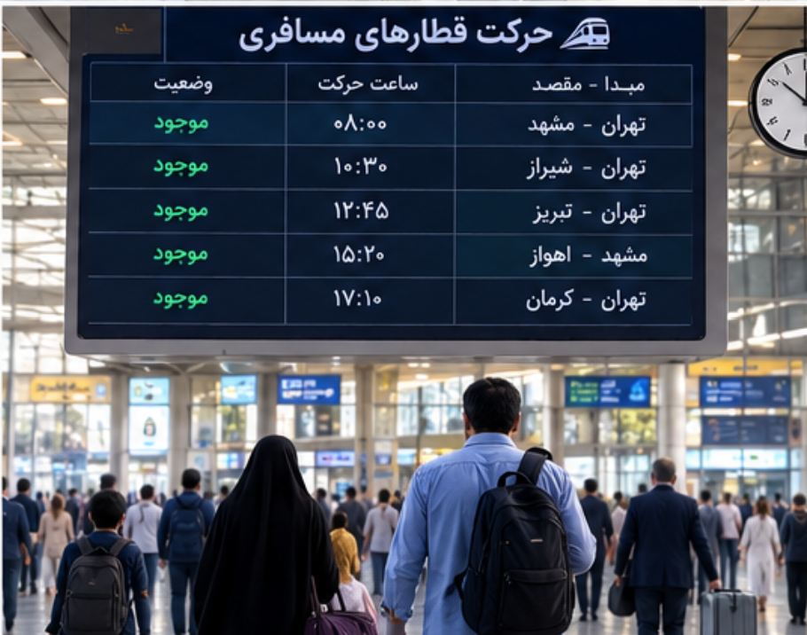 پیش فروش بلیت قطار