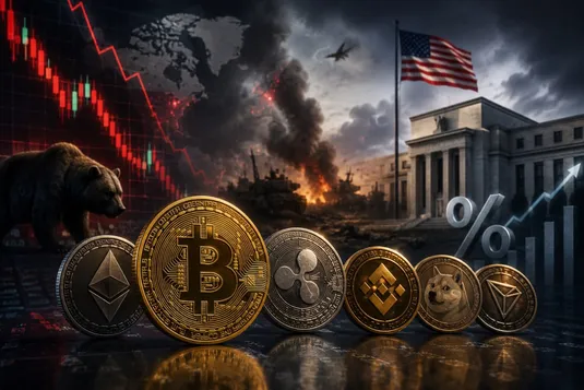 بیت&zwnj;کوین زیر سایه نرخ بهره؛ بازار کریپتو عقب نشست