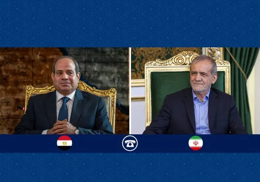 گفت&zwnj;وگوی تلفنی عیدانه روسای جمهور ایران و مصر