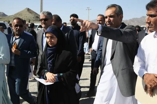 بازدید وزیر راه و شهرسازی از پروژه&zwnj; ملی راه آهن چابهار- زاهدان