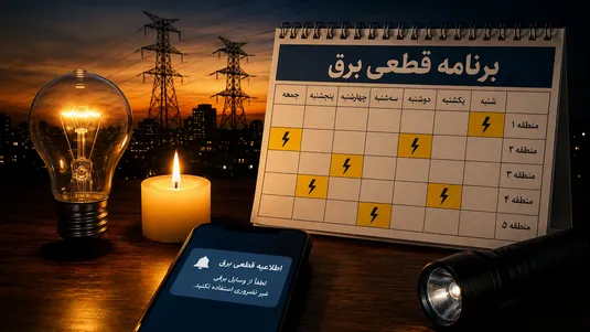 جدول قطعی برق قم فردا شنبه ۷ شهریور ۱۴۰۵