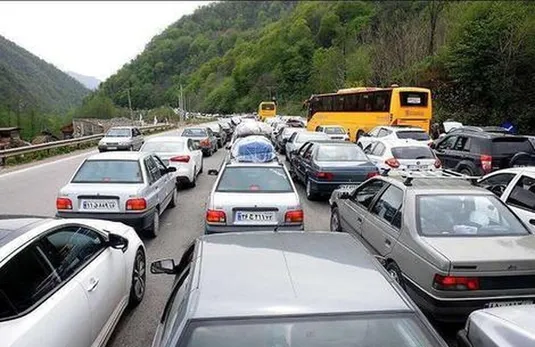 ترافیک سنگین در محور&zwnj;های هراز، چالوس و آزادراه تهران- شمال