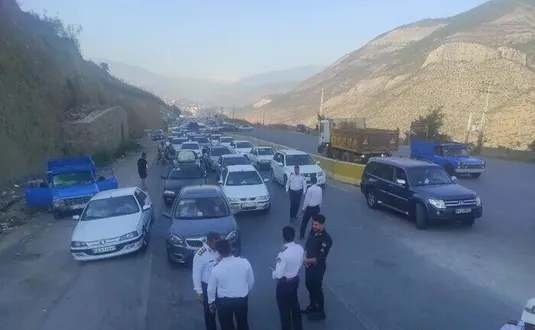 اعمال محدودیت ترافیکی در محور کندوان