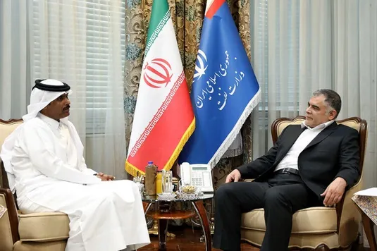 وزیر نفت با سفیر قطر در ایران دیدار کرد