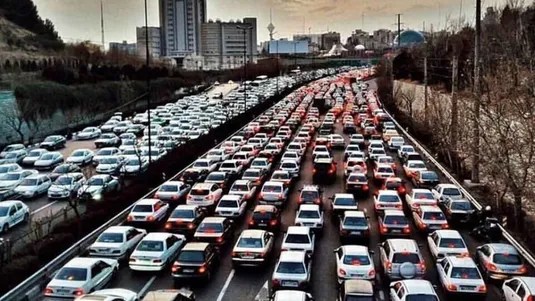 ترافیک سنگین در آزادراه کرج &ndash; تهران