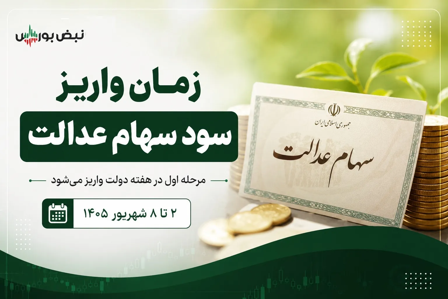 واریز سود سهام عدالت ۱۴۰۵ از این تاریخ آغاز میشود؟+ زمان مرحله اول و دوم و مبلغ سود واریز سود سهام عدالت ۱۴۰۵ از این تاریخ آغاز میشود؟+ زمان مرحله اول و دوم و مبلغ سود
