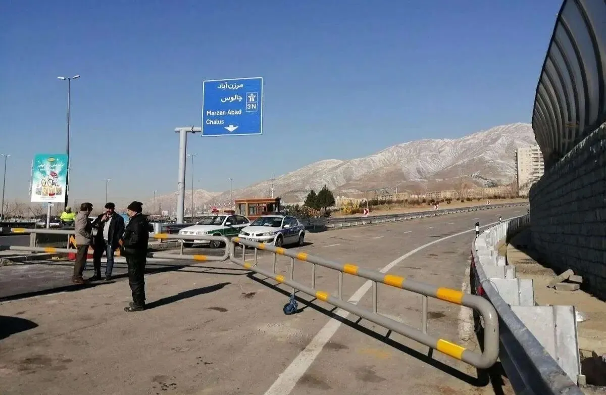 جاده چالوس ۱۰ روز مسدود می‌شود